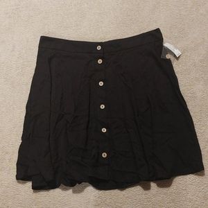 Maurices large black mini skater skirt highwaisted